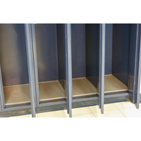 Locker Base Insert, Fits Locker Size 12" x 18", Light Grey, Plastic Moffatt Supply & Specialties