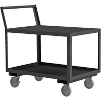 Low Deck Service Truck, 2 Tiers, 30-1/4" W x 63" D x 37-1/2" H, 1200 lbs. Cap. Moffatt Supply & Specialties