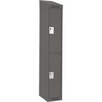 Casiers Clean Line, 2 niveaux, 12" x 18" x 78", Acier, Charbon, Rivet (assembl&eacute;) Moffatt Supply & Specialties