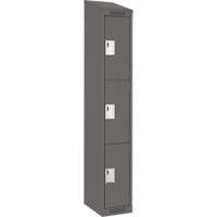 Casiers Clean Line, 3 niveaux, 12" x 18" x 78", Acier, Charbon, Rivet (assembl&eacute;) Moffatt Supply & Specialties
