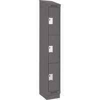 Casiers Clean Line, 3 niveaux, 12" x 18" x 82", Acier, Charbon, Rivet (assembl&eacute;) Moffatt Supply & Specialties