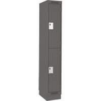 Casiers Clean Line, 2 niveaux, 12" x 18" x 76", Acier, Charbon, Rivet (assembl&eacute;) Moffatt Supply & Specialties