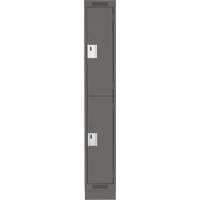 Casiers Clean Line, 2 niveaux, 12" x 18" x 76", Acier, Charbon, Rivet (assembl&eacute;) Moffatt Supply & Specialties