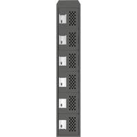 Petits casiers &eacute;conomiques assembl&eacute;s et perfor&eacute;s Clean Line, 6 niveaux, 18" x 72" x 12", Acier Moffatt Supply & Specialties