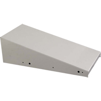 Clean Line Economy Lockers Slope Top, 3 Bank, 18" D x 36" W x 6" H, Grey, Steel Moffatt Supply & Specialties