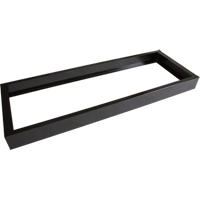 Base encastr&eacute;e pour casiers robustes enti&egrave;rement soud&eacute;e Concorde, 4 Blocs, 4" lo x 48" la x 17" p, Noir, Acier Moffatt Supply & Specialties
