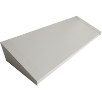 Dessus inclin&eacute; pour casiers robustes enti&egrave;rement soud&eacute; Concorde, Bloc de 4, 18" p x 48" la x 6" ha, Gris, Acier Moffatt Supply & Specialties