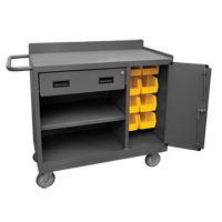 Mobile Workbench Cabinet, Steel Surface Moffatt Supply & Specialties
