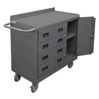 Mobile Workbench Cabinet, Steel Surface Moffatt Supply & Specialties