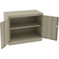 Standard Desk-High Cabinet, Steel, 30" H x 36" W x 18" D, Beige Moffatt Supply & Specialties