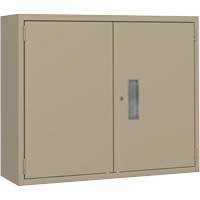 Armoire murale, Acier, 2 Tablettes, 30" h x 36" la x 12" P, Beige Moffatt Supply & Specialties