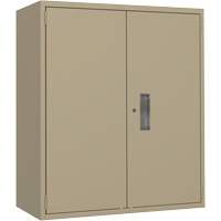 Armoire de rangement Lo-Boy, Acier, 2 Tablettes, 40" h x 36" la x 18" P, Beige Moffatt Supply & Specialties