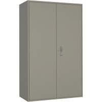 Armoire de rangement Hi-Boy tr&egrave;s large, Acier, 4 Tablettes, 72" h x 48" la x 24" P, Gris Moffatt Supply & Specialties