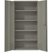 Armoire de rangement Hi-Boy, Acier, 4 Tablettes, 72" h x 36" la x 18" P, Gris Moffatt Supply & Specialties
