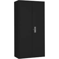 Armoire de rangements combin&eacute;s, Acier, 6 Tablettes, 72" h x 36" la x 18" P, Noir Moffatt Supply & Specialties