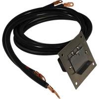 Panneau de douille polaris&eacute;e en acier inoxydable &agrave; brancher, 4 AWG, C&acirc;ble 5' Moffatt Supply & Specialties