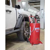 25-Gallon Steel Fuel Caddy with 2-Way Rotary Pump Moffatt Supply & Specialties