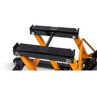 ATV and Motorcycle Jack, 0.75 Ton(s) Capacity, 4-2/3" Lowered, 14-1/2" Raised, Manual Hydraulic Moffatt Supply & Specialties