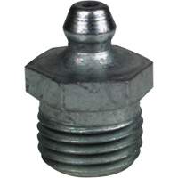 Raccord de graissage droit tr&egrave;s court, Acier, Filetage de 0,25 NPT Moffatt Supply & Specialties
