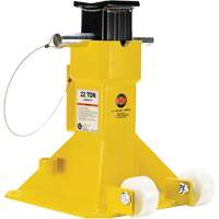 EZ-Wheel Jack Stand, Locking Pin, 22 Tons Capacity, 13-1/2" - 20" H Moffatt Supply & Specialties