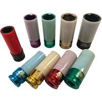 Thin Wall Master Impact Socket Set, 9 Pieces, 1/2" Drive Size Moffatt Supply & Specialties