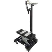 Low Profile Floor Service Jack, 12 Ton(s) Capacity, 7-1/2" Lowered, 15" Raised, Air Hydraulic Moffatt Supply & Specialties