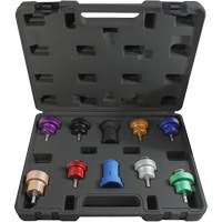 10-Piece Cooling System Pressure Test Adapter Kit Moffatt Supply & Specialties