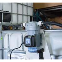 Pompe de transfert de fluide d'&eacute;chappement diesel (DEF) 115 V CA avec support pour cuve GRV et pistolet Moffatt Supply & Specialties