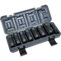 Double-Ended Hex & Twist Socket Set with Case, 8 Pieces, 1/2" Drive Size Moffatt Supply & Specialties