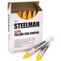 Crayons jaunes semi-permanents pour marquage des pneus Moffatt Supply & Specialties