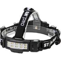 Lampe frontale &agrave; profil mince activ&eacute; par le mouvement, DEL, 250 lumens, 3 hres de fonctionnement, piles Rechargeable Moffatt Supply & Specialties