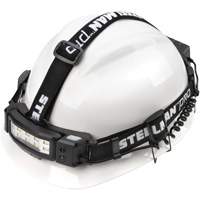 Lampe frontale &agrave; profil mince activ&eacute; par le mouvement, DEL, 250 lumens, 3 hres de fonctionnement, piles Rechargeable Moffatt Supply & Specialties