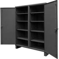 Armoire tr&egrave;s robuste, Acier, 8 Tablettes, 78" h x 72" la x 24" P, Gris Moffatt Supply & Specialties