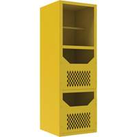 Armoire pour le contr&ocirc;le des d&eacute;versements, 1 Tablettes, 72" h x 24" la x 24" p, Acier, Jaune Moffatt Supply & Specialties