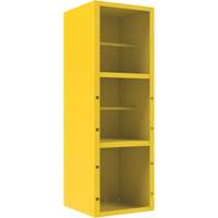 Armoire pour le contr&ocirc;le des d&eacute;versements, 1 Tablettes, 72" h x 24" la x 24" p, Acier, Jaune Moffatt Supply & Specialties