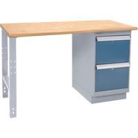 Industrial-Duty Workbench, Door w/ Drawer Combination, 1000 lbs Cap., 60" W x 36" D, 34" H Moffatt Supply & Specialties
