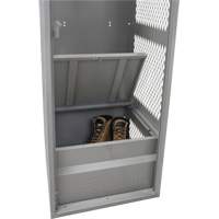 Gear Locker, Steel, 24" W x 24" D x 72" H, Grey Moffatt Supply & Specialties
