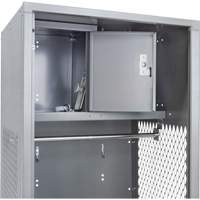 Gear Locker, Steel, 24" W x 24" D x 72" H, Grey Moffatt Supply & Specialties