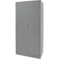 Combination Storage Cabinet, 36" W x 18" D x 72" H, Grey Moffatt Supply & Specialties