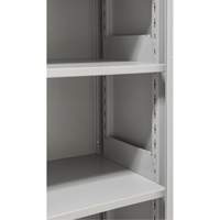 Hi-Boy Storage Cabinet, Steel, 4 Shelves, 72" H x 36" W x 18" D, Grey Moffatt Supply & Specialties