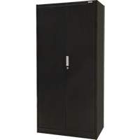 Armoire de rangement Hi-Boy, Acier, 4 Tablettes, 72" h x 36" la x 18" P, Noir Moffatt Supply & Specialties