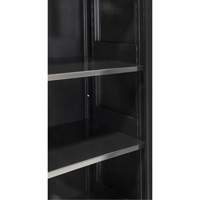 Armoire de rangement Hi-Boy, Acier, 4 Tablettes, 72" h x 36" la x 18" P, Noir Moffatt Supply & Specialties