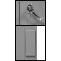 Counter-High Storage Cabinet, Steel, 2 Shelves, 42" H x 30" W x 15" D, Grey Moffatt Supply & Specialties