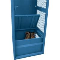 Gear Locker, Steel, 24" W x 18" D x 72" H, Dark Blue Moffatt Supply & Specialties