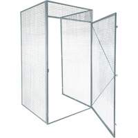 Casier pour entreposage en vrac, 36" x 36" x 90", Acier, Gris, D&eacute;mont&eacute;, Perfor&eacute; Moffatt Supply & Specialties