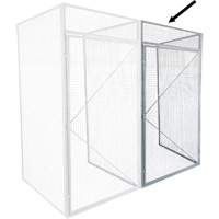 Casier pour entreposage en vrac additionnel, 36" x 36" x 90", Acier, Gris, D&eacute;mont&eacute;, Perfor&eacute; Moffatt Supply & Specialties