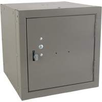 Casier cubique empilable, 12" x 12" x 12", Acier, Gris, D&eacute;mont&eacute; Moffatt Supply & Specialties