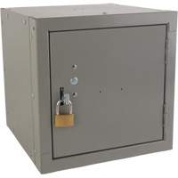 Casier cubique empilable, 12" x 12" x 12", Acier, Gris, D&eacute;mont&eacute; Moffatt Supply & Specialties