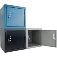 Casier cubique empilable, 12" x 12" x 12", Acier, Gris, D&eacute;mont&eacute; Moffatt Supply & Specialties