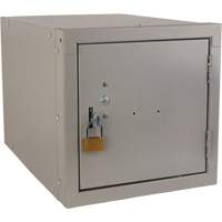 Casier cubique empilable, 12" x 18" x 12", Acier, Gris, D&eacute;mont&eacute; Moffatt Supply & Specialties